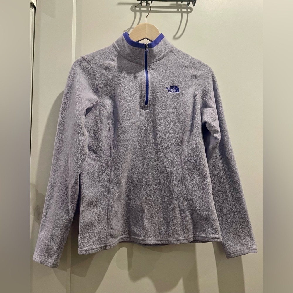 The North Face Purple Quarter-Zip Fleece Sweatshirt